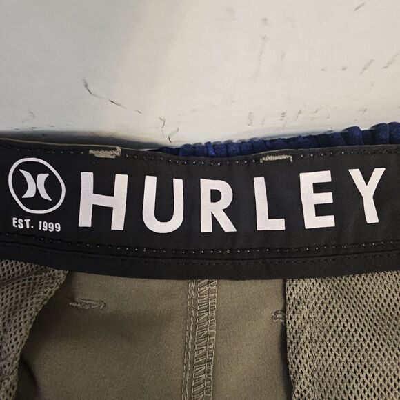 Mens Hurley Quick Dry Shorts Lot 4 Pairs Sz 40 Gray Black Blue Olive Golf P0289 - Picture 9 of 11